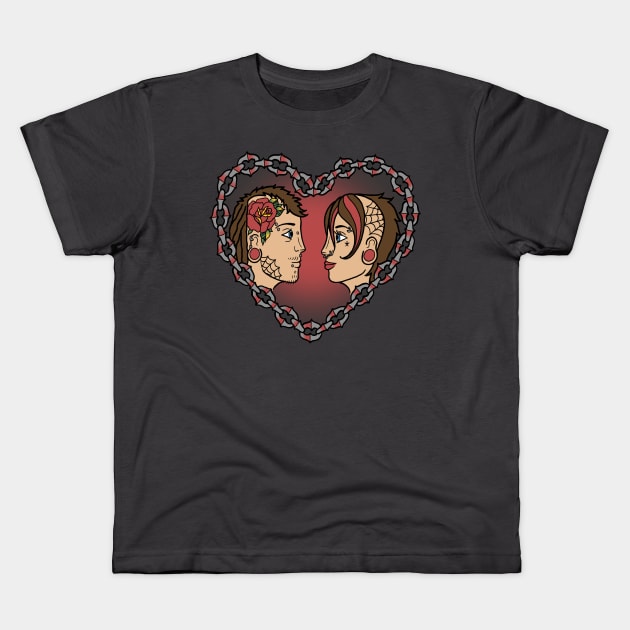 Punk Love Kids T-Shirt by Tylos